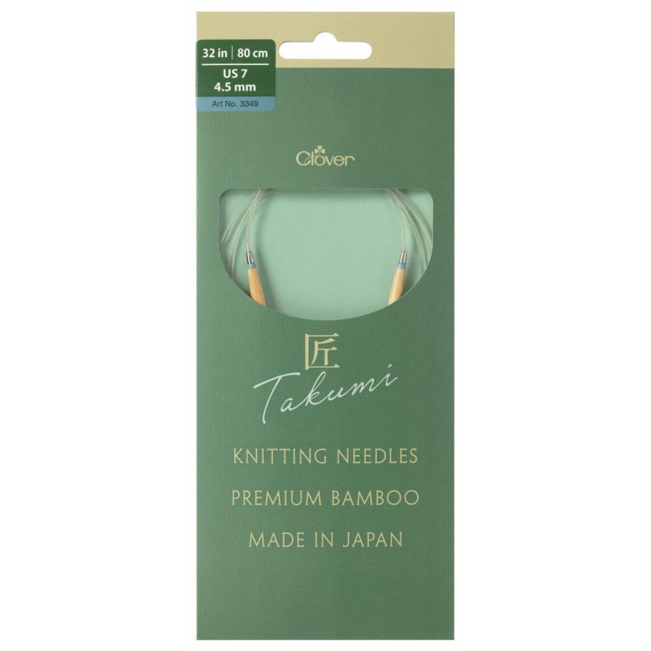 Clover Takumi PRO 32" (60cm) Bamboo Circular Knitting Needles